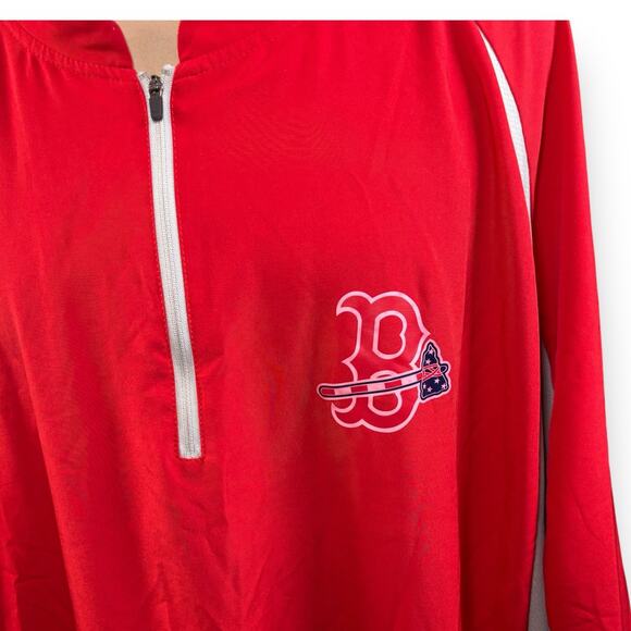 Atlanta Braves Lightweight Pull Over 1/4 Zip Windbreaker Size 2X MLB Baseball - Picture 3 of 9